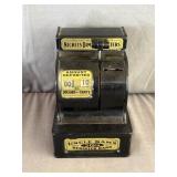 Uncle Sam's Register Coin Black Metal Coin Bank