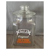 Seyfert's Orginal Butter Pretzels Glass Display