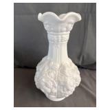 Imperial Milk Glass 'Loganberry' Scalloped Vase