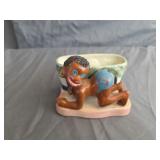 Japanese Porcelain Black Americana Planter