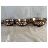 (3) Pyrex Mixing Bowls Set 'Festive Harvest'
