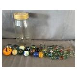 +/- 55 Vintage Glass Marbles