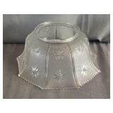 Victorian Starburst Pressed Glass Lamp Shade