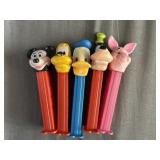(5) PEZ Dispenser Disney Mickey Mouse Themed