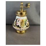 Antique Italain Capodimonte Pepper Grinder