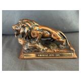 Diamondale Lions Club Lion Statue Paperweight
