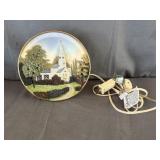 3D Plate Chruch House Table Light Lamp