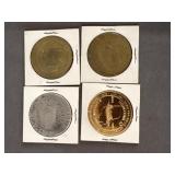 (4) Collectible Tokens Numismatists Wisconsin