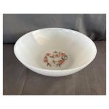 Fire King Fleurette Milk Glass Serving Bowl