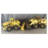 (2) Metal Tonka Front End Loaders