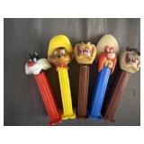 (5) PEZ Dispenser Looney Tunes Themed