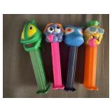 (4) PEZ Dispenser Bug & Fruit Themed