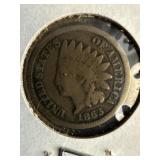 1863 U.S. Indian Head Penny VG