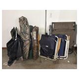 (7) Camping Folding Lawn Chairs including Zero