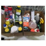 2 boxes of Garage Chemicals, Sprays, Weed
