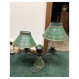 20th Century Green and Gold Painted Tole Table