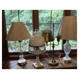 Glass & Brass Lamps