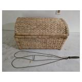 Woven Wicker Chest, Rug Beater