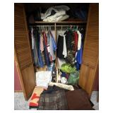Basement Bedroom Closest Contents Menï¿½s Clothes,