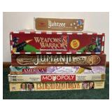 Board Games Yahtzee Wepons & warriors, Jumanji,