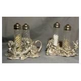 Arthur Court Metal Rabbit & Monkey Salt & Pepper