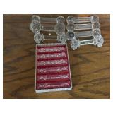 Crystal Clear Knife Rest- set of 7, Set of 6