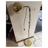46ï¿½ Brass Shell Floor Lamp