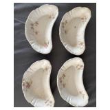 (4) La Francaise Porcelain ï¿½Bone Dishï¿½