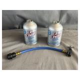 (2) EZ Chill Auto A/C Recharger & Hose