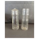 (2) Figural Lighthouse Glass Bottles