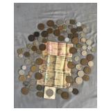 Vintage Foreign Coins and Currency