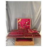 Vintage Siam Brass Flatware and Storage Chest