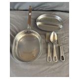 U.S. Army Mess Kit Food Tray & Utensils