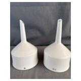 (2) CoorsTek Porcelain Bï¿½chner Funnels