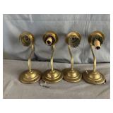 (4)Vintage Brass Wall Scones