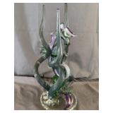 Hand Blown Murano-style Glass Art Sea Horse