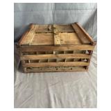 Antique Humpty Dumpty Wooden Egg Crate