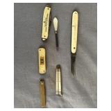(5) Vintage Folding Pocket Knives and Vintage