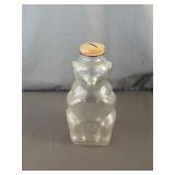 Snow Crest Beverages Glass Bear Coin Bank