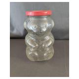 Kraft General Foods Glass Bear Jar w/ Lid
