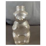 Snow Crest Glass Bear Bank & Refrigerator Bottle