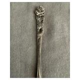 .800 Silver Rosebud Spoon Handle