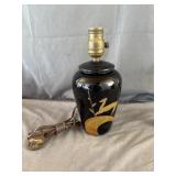 Black Metal Canister Table Lamp