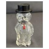 Lioret Bulldog Figural Perfume Glass Bottle