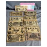 Confederate Civil War Currency Replicas