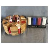 Poker Players Turntable Chip Rack & Boxed Chip