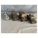 (4) Bantherico Inc. Metal Coin Banks