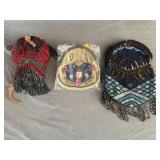 (3) Vintage Hand Made Beaded Purse