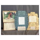 (3) Vintage Calendar Samples