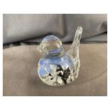 Joe Rice Art Glass Bird Paperweight